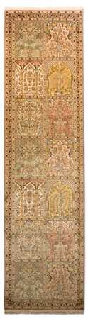 Runner Silk Rug - Kashmir Silk - 316 x 77 cm - multicolored