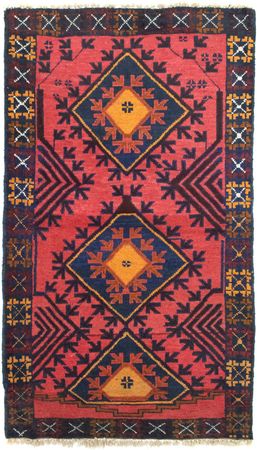 Belutsch Rug - 140 x 82 cm - red