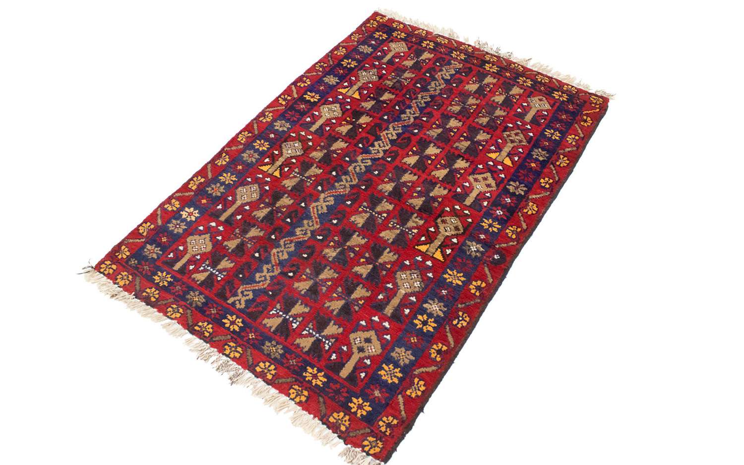 Balúčský koberec - 119 x 77 cm - červená