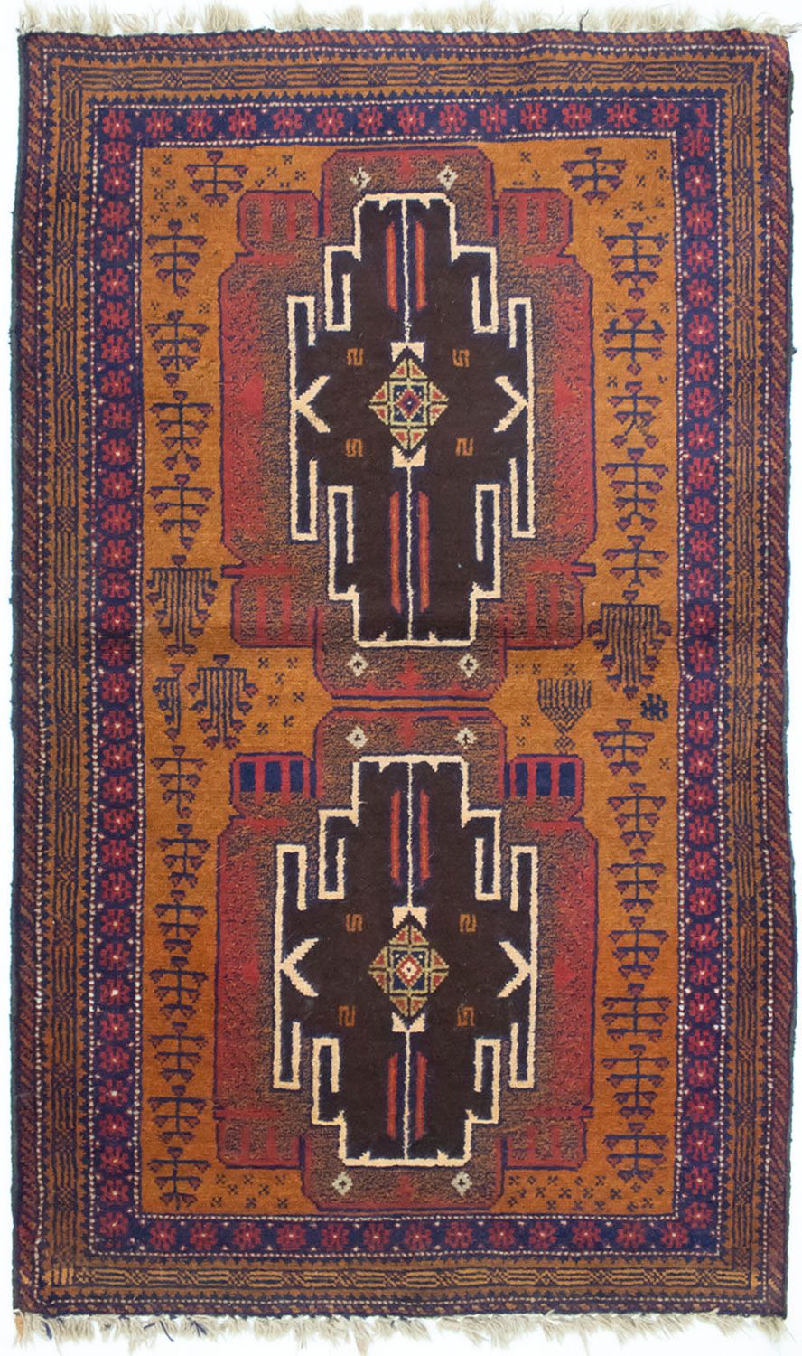 Baluch tapijt - 143 x 82 cm - veelkleurig