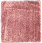 Alfombra de viscosa cuadrado  - 35 x 35 cm - rosa