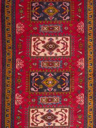 Tapis de couloir Tapis persan - Nomadic - 308 x 83 cm - rouge