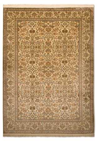 Tapete de seda - Kashmir Silk - 277 x 192 cm - bege