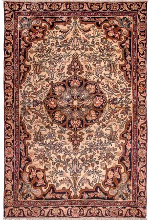 Persisk teppe - Nomadisk - 146 x 95 cm - beige