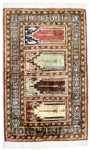 Silk Rug - Kayseri - 104 x 66 cm - multicolored