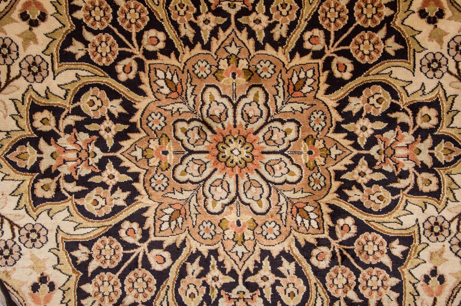 Jedwabny dywan - Kashmir Silk - 342 x 234 cm - beżowy