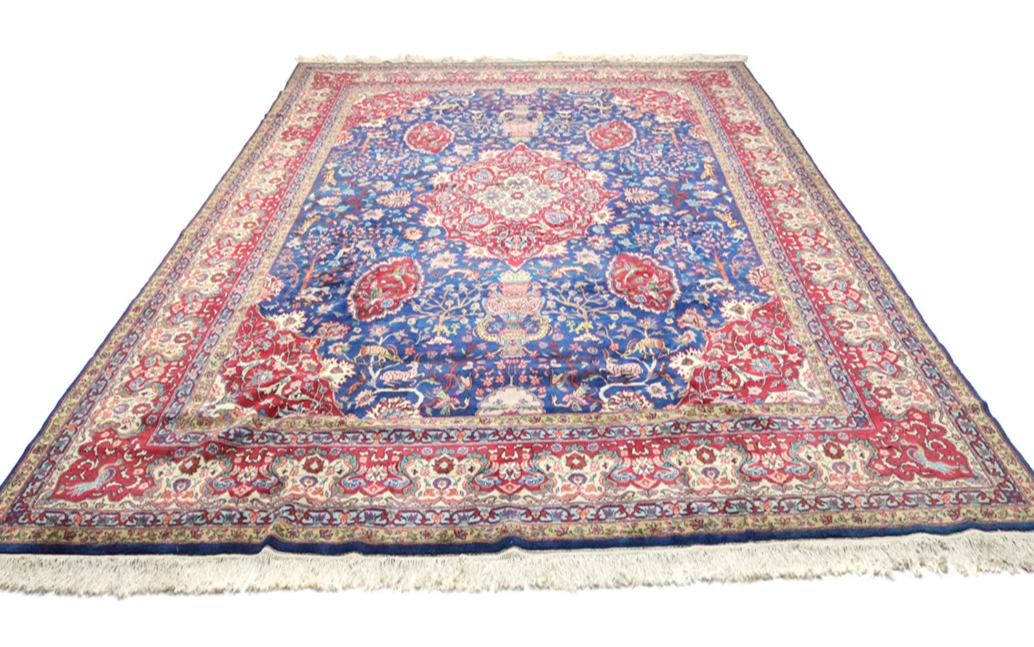 Perzisch tapijt - Tabriz - 457 x 344 cm - blauw