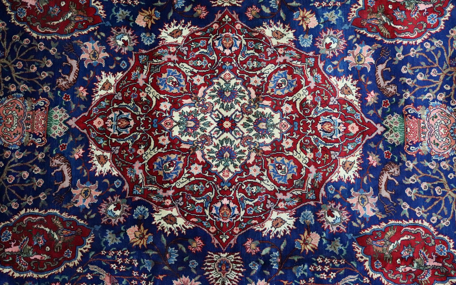 Perzisch tapijt - Tabriz - 457 x 344 cm - blauw