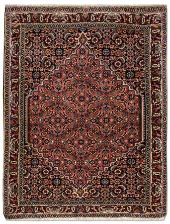 Perser Rug - Bidjar - 103 x 78 cm - light red