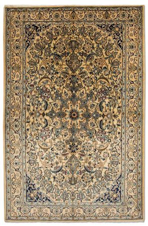 Tapis persan - Nain - Royal - 203 x 126 cm - beige