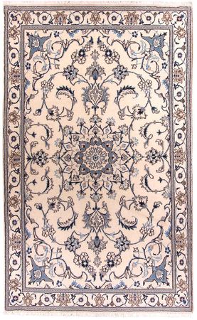 Persisk teppe - Nain - 202 x 120 cm - beige