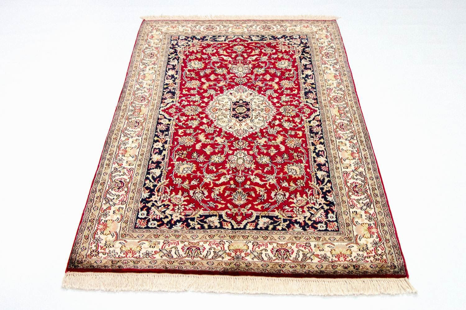 Zijden tapijt - Kashmir Silk - 158 x 93 cm - rood