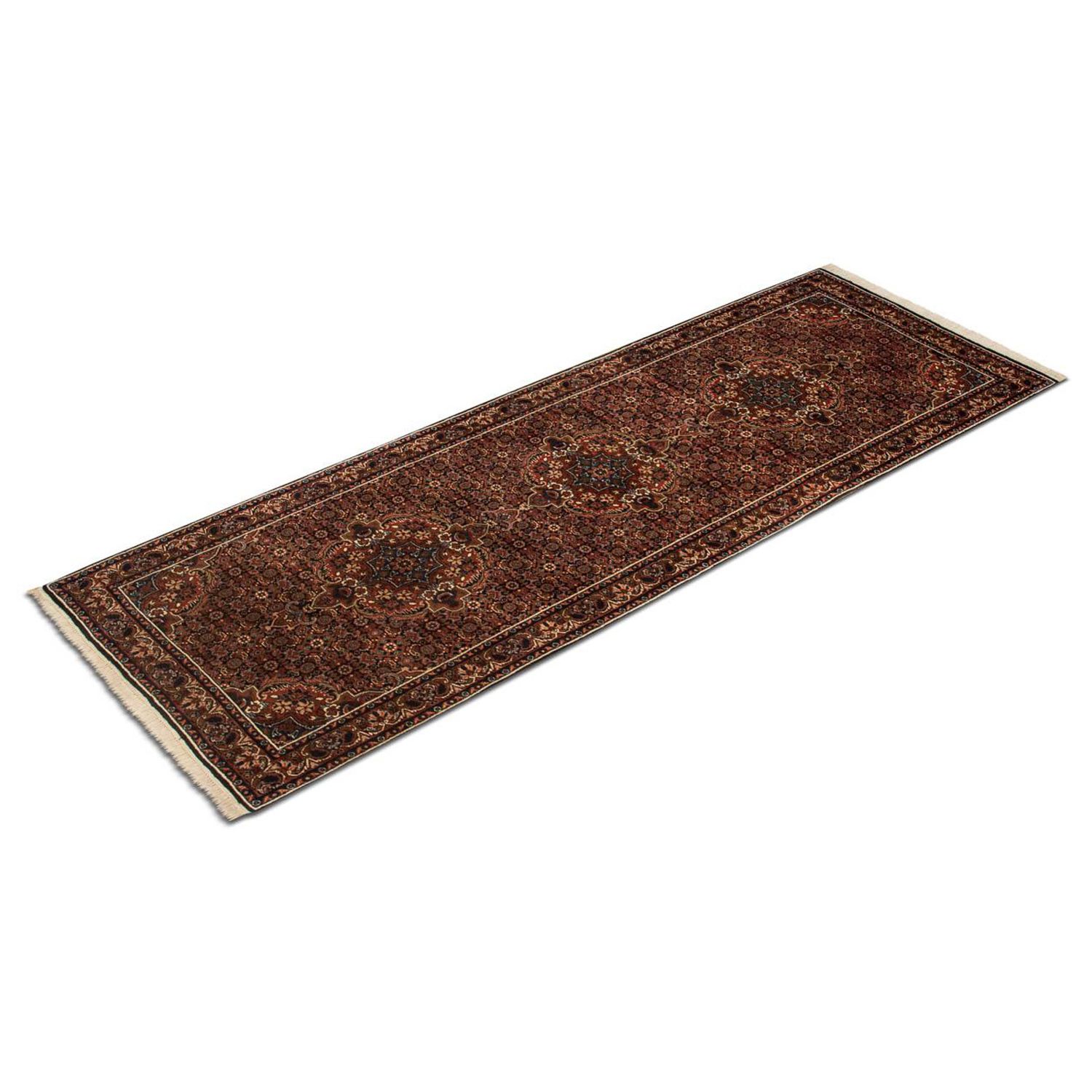 Tapis de couloir Tapis persan - Bidjar - 214 x 75 cm - multicolore