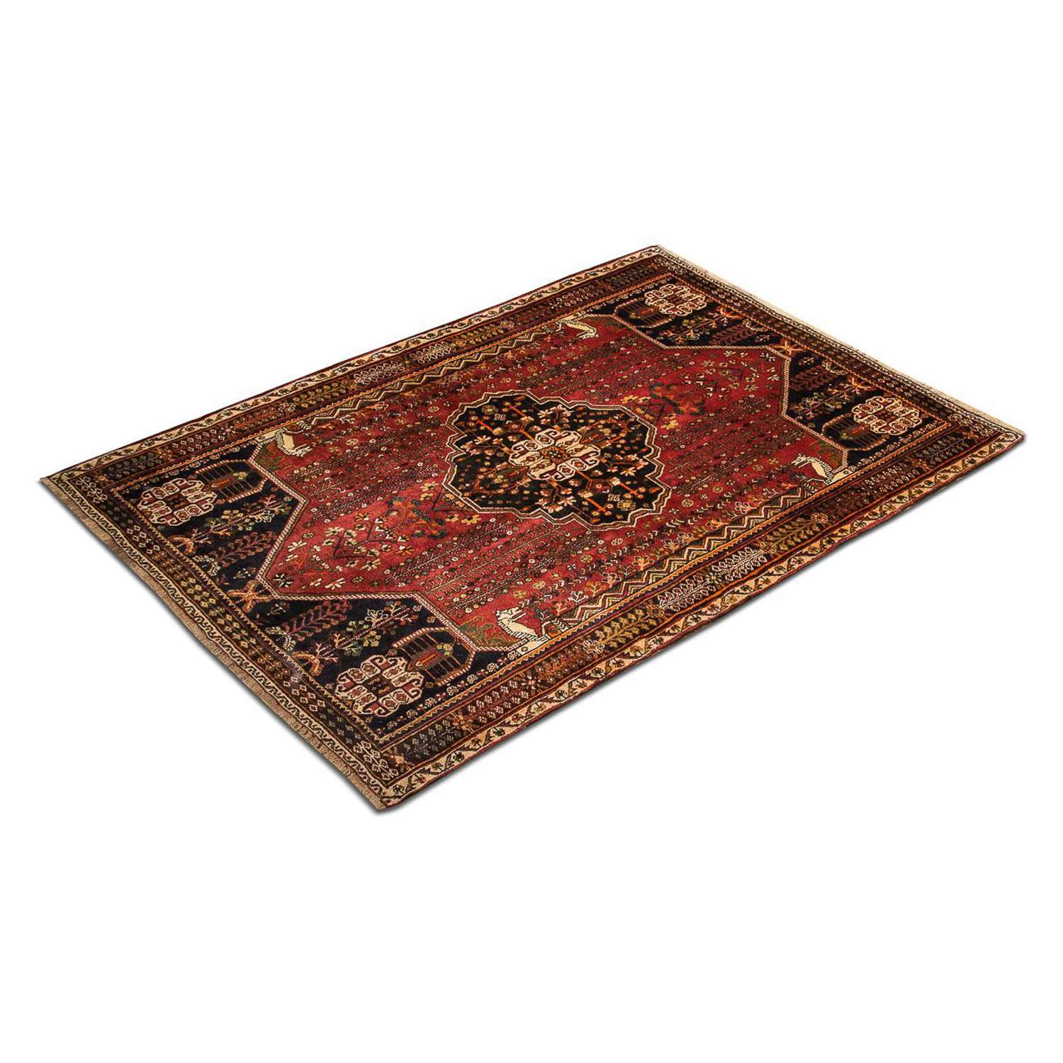 Perský koberec - Nomádský - 253 x 161 cm - rezavá