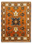 Alfombra oriental - 89 x 65 cm - naranja