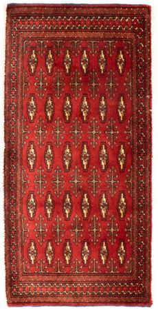 Runner Turkaman Rug - 100 x 50 cm - red