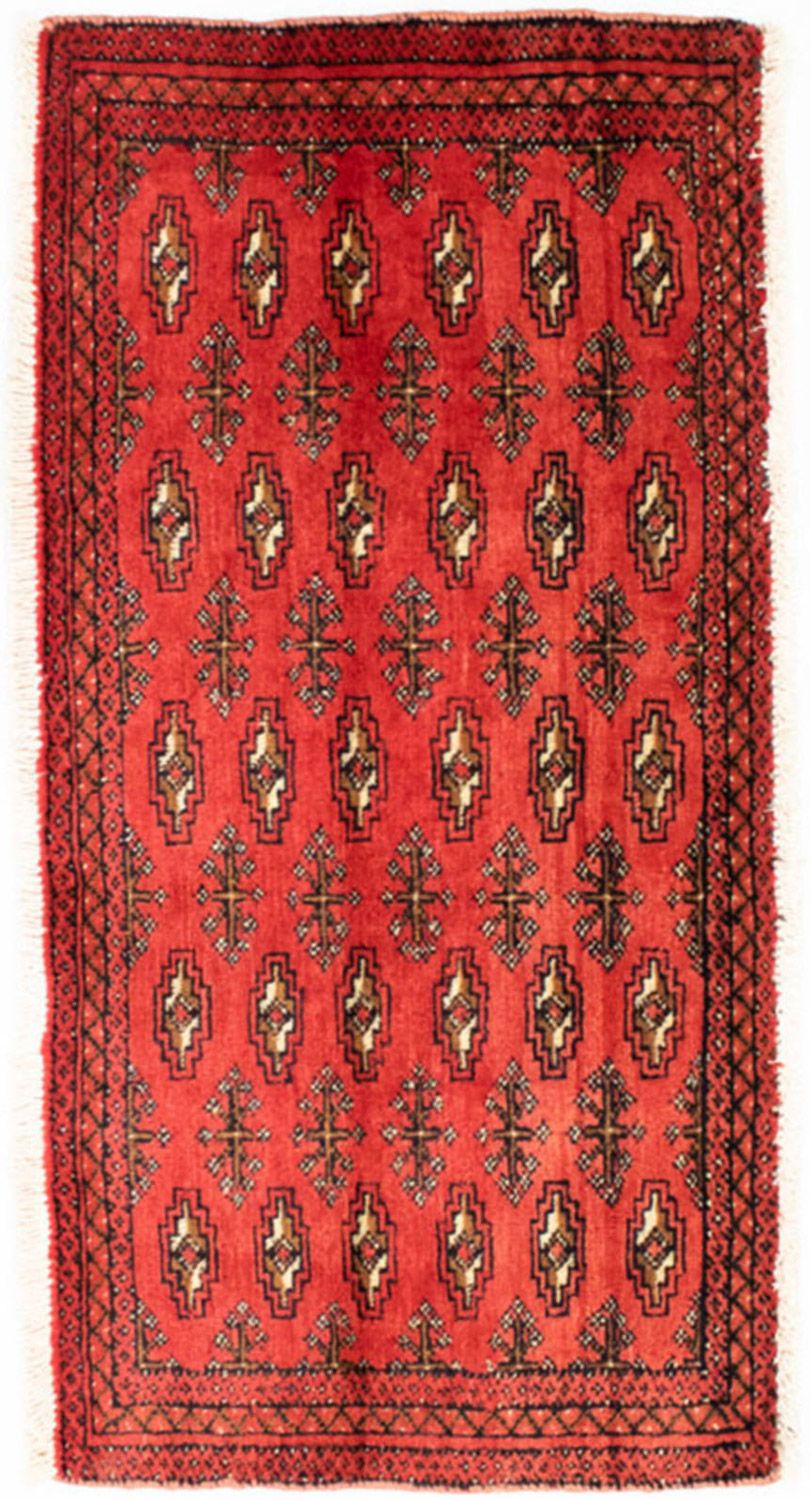 Tappeto corsia Tappeto Turkaman - 100 x 50 cm - rosso