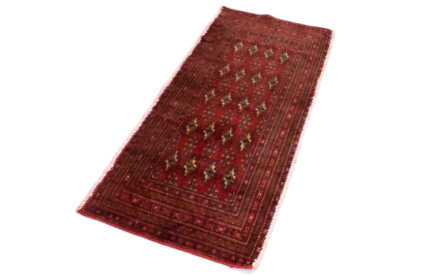 Turkaman tapijt - 130 x 60 cm - rood