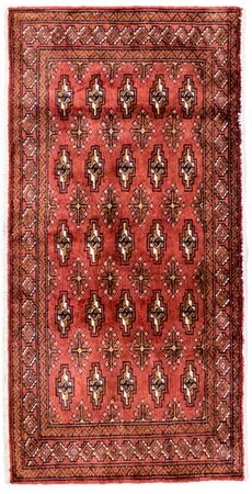 Turkaman Rug - 130 x 60 cm - rust