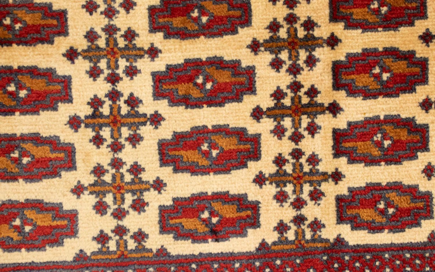 Turkaman tapijt - 130 x 60 cm - beige