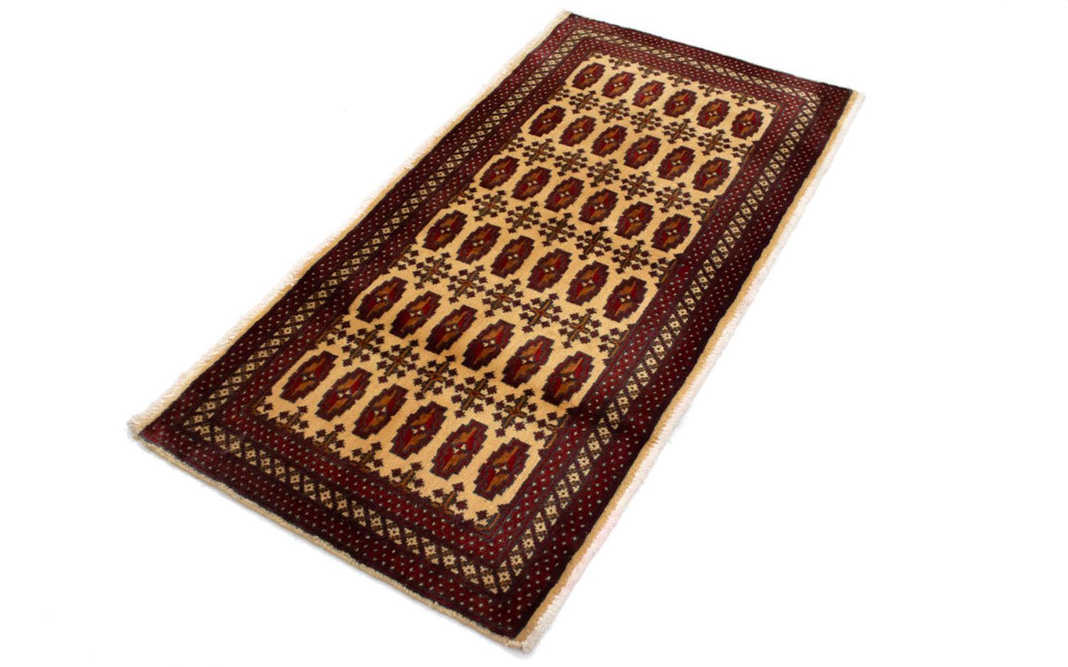 Turkaman-matta - 130 x 60 cm - beige