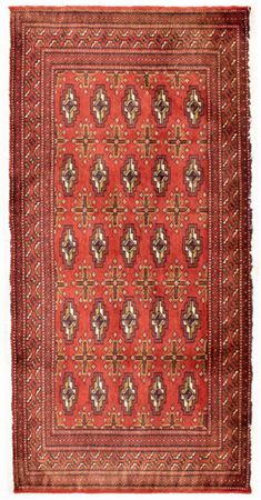 Turkaman Rug - 130 x 60 cm - rust