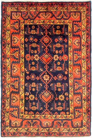 Alfombra persa - Nómada - 164 x 111 cm - azul oscuro