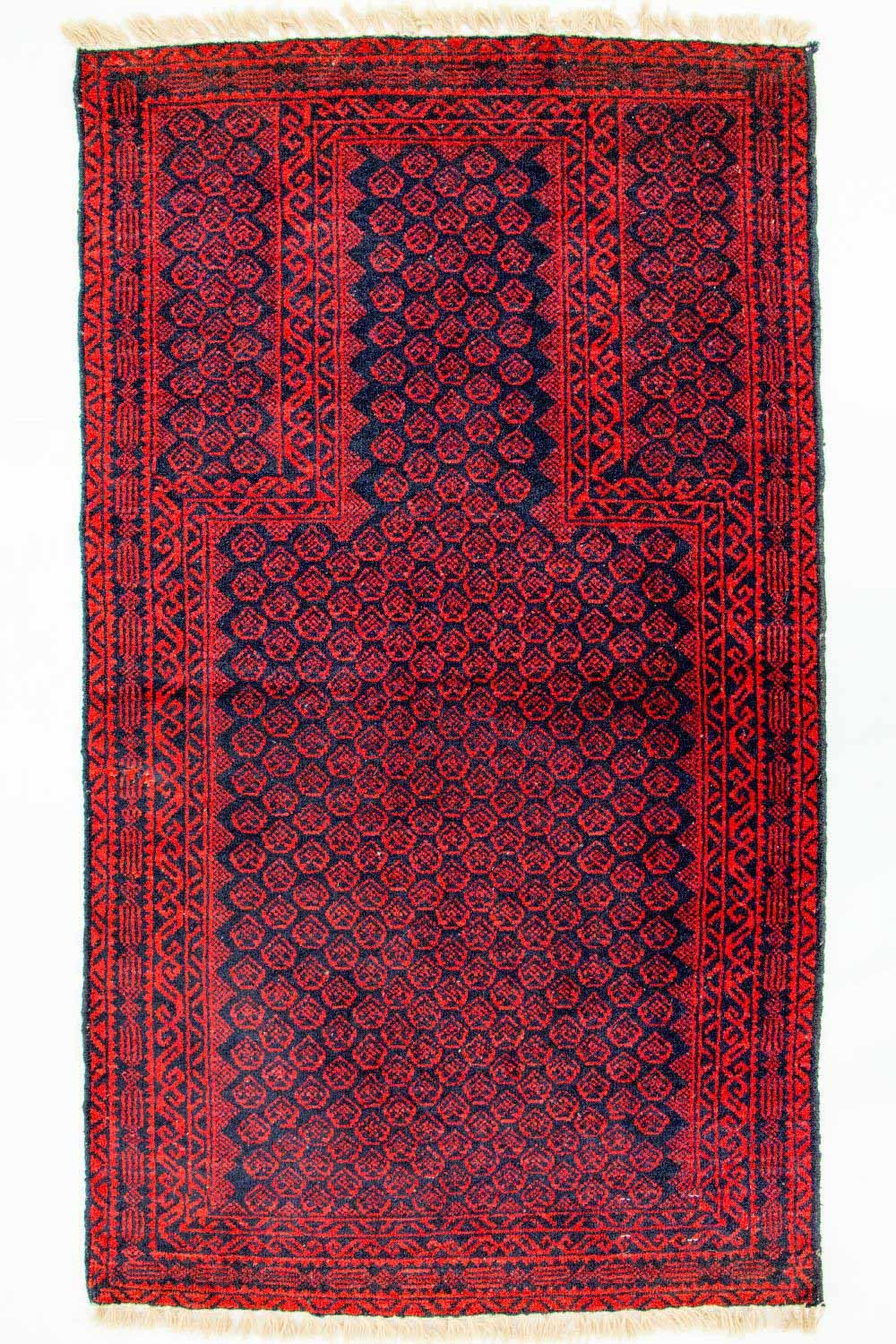 Tapete Baluch - Rug de Oração - 140 x 76 cm - azul