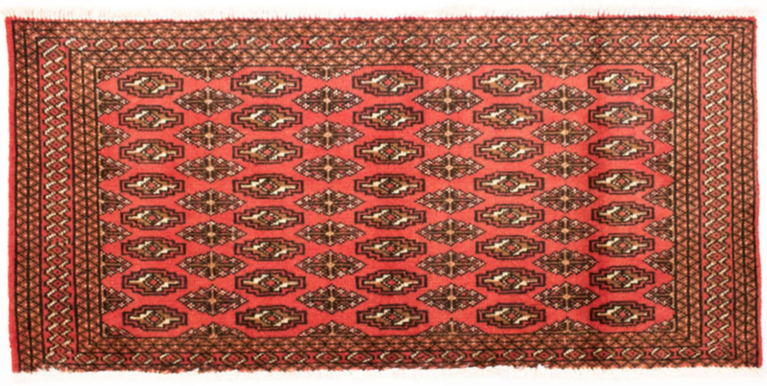 Turkaman tapijt - 130 x 60 cm - rood