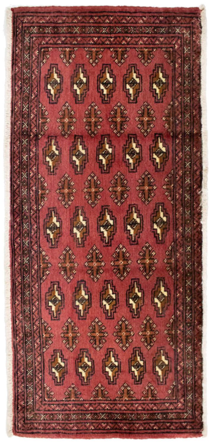 Turkaman tapijt - 130 x 60 cm - licht rood