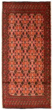 Turkaman Rug - 130 x 60 cm - orange