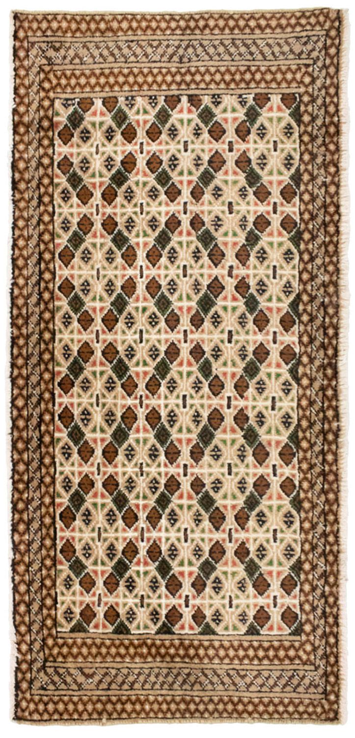 Turkaman teppe - 130 x 60 cm - beige