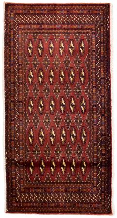 Tapis Turkaman - 130 x 60 cm - rouge