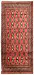 Turkaman-tæppe - 130 x 60 cm - rød