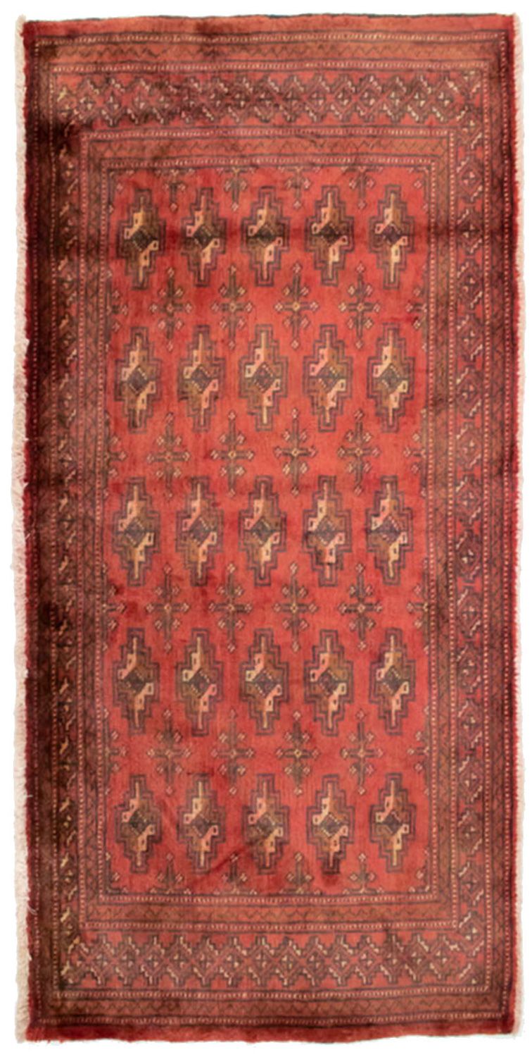 Tapis Turkaman - 130 x 60 cm - rouille