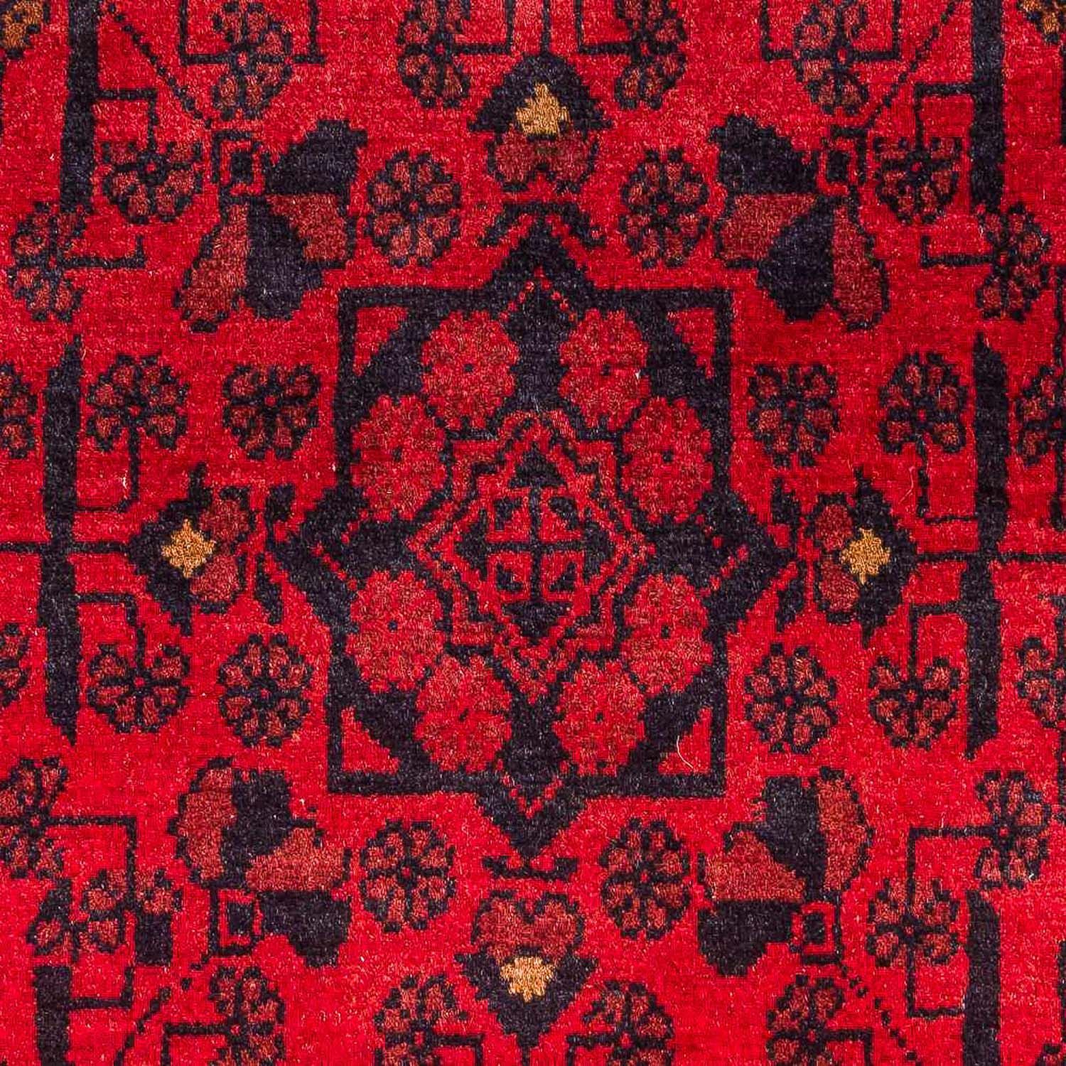 Alfombra afgana - Kunduz - 189 x 116 cm - rojo