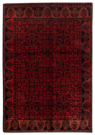 Tapete afegão - Kunduz - 189 x 116 cm - vermelho