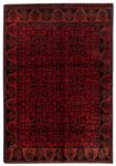 Tapis afghan - Kunduz - 189 x 116 cm - rouge