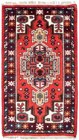 Alfombra oriental - 160 x 90 cm - rojo