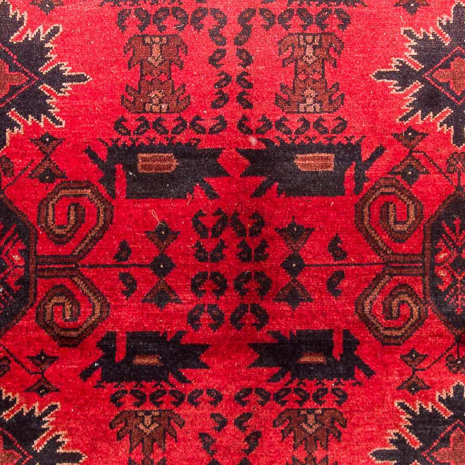 Tapis afghan - Kunduz - 188 x 118 cm - rouge