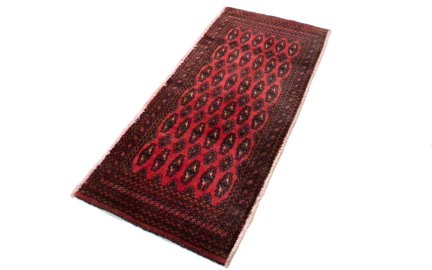 Tapis Turkaman - 130 x 60 cm - rouge