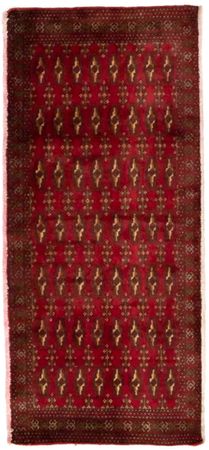 Turkaman Rug - 130 x 60 cm - red