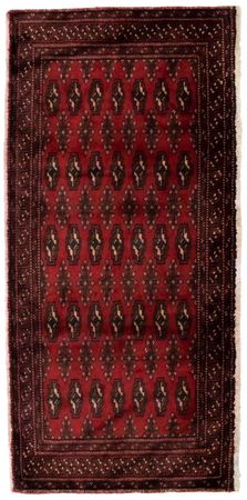 Alfombra Turkaman - 130 x 60 cm - rojo