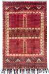 Afghansk teppe - Hatshlu - 293 x 203 cm - rød