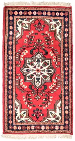 Alfombra oriental - 160 x 90 cm - rojo