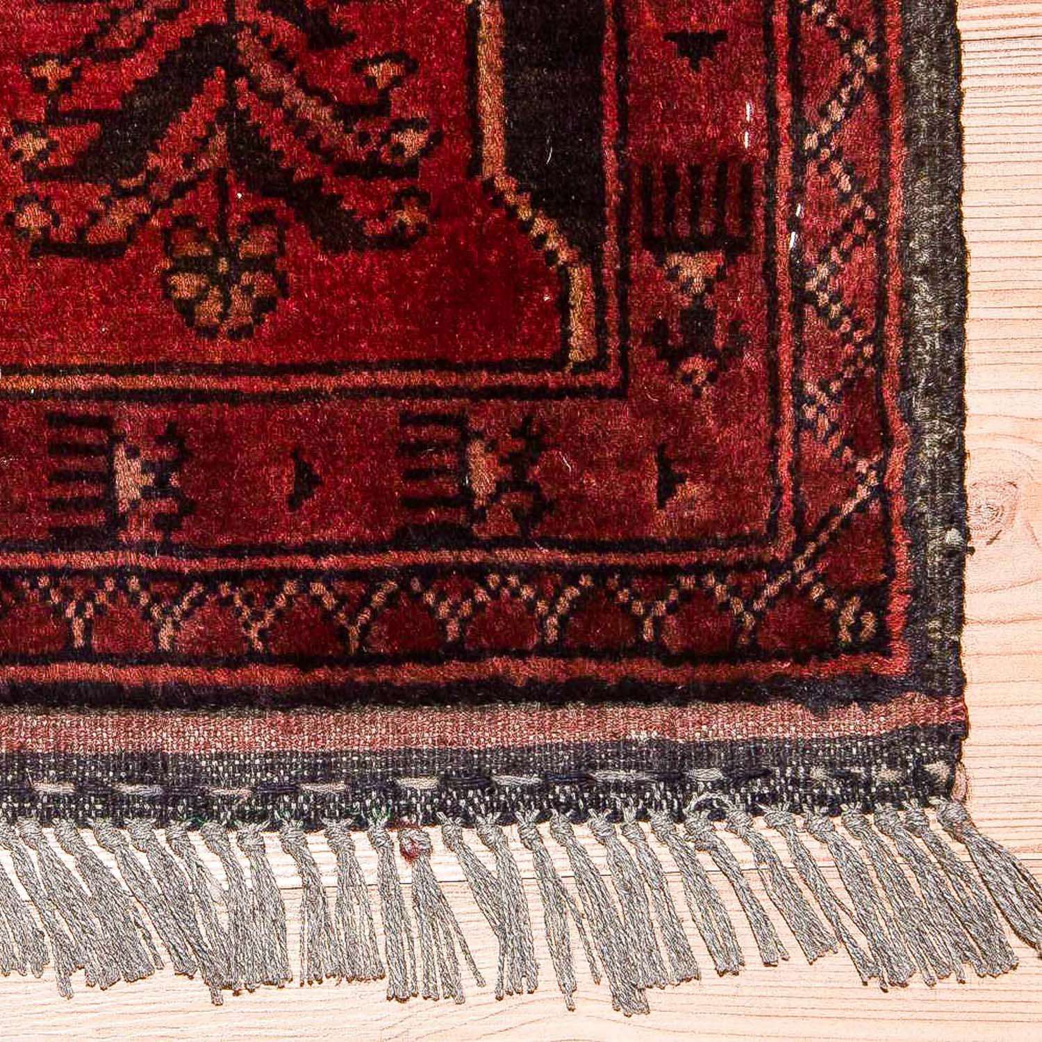 Tapis afghan - Kunduz - 138 x 96 cm - rouge