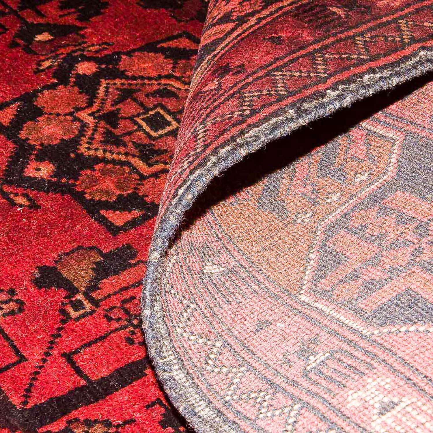 Tapis afghan - Kunduz - 138 x 96 cm - rouge