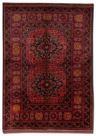 Afghan Rug - Kunduz - 138 x 96 cm - red