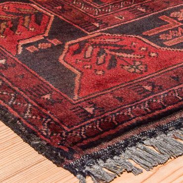 Afghan Rug - Kunduz - 138 x 96 cm - red