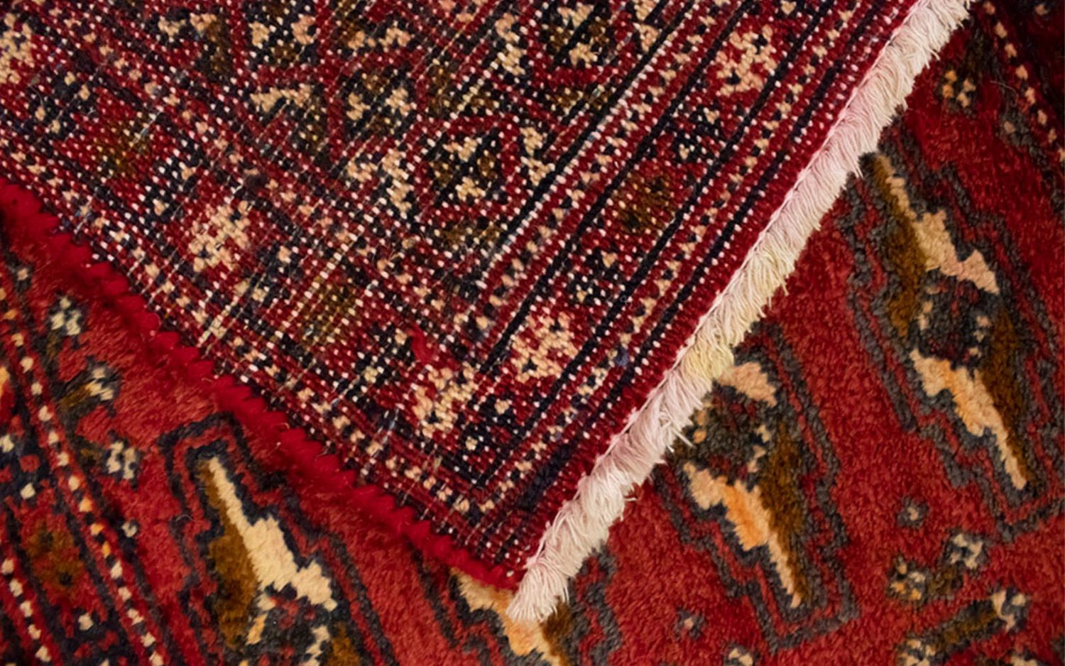 Alfombra Turkaman - 130 x 60 cm - rojo